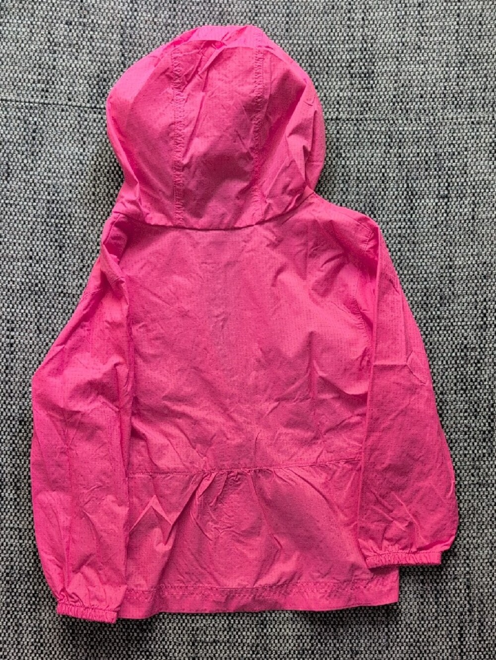 Columbia Girls' Hot Pink Hooded Windbreaker Jacket - Picture 3 of 3
